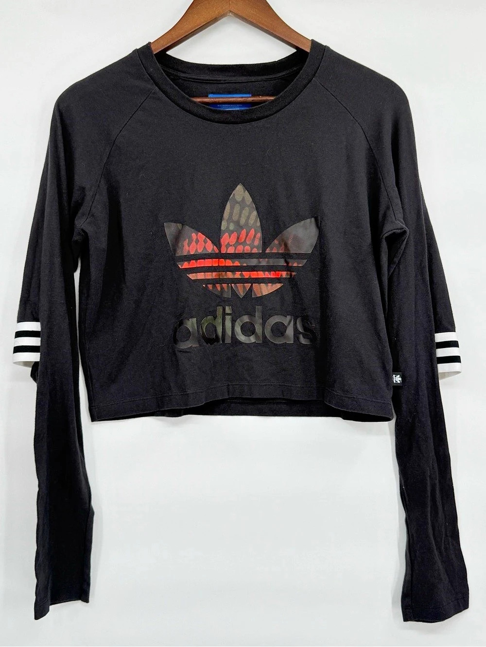 adidas Originals x Rita Ora Dragon Crop Top Black & White Small. Rare. From 2015